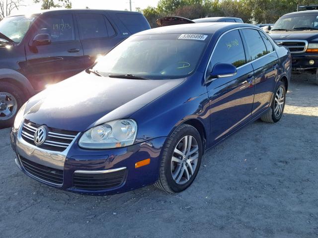 3VWSF71K96M793818 - 2006 VOLKSWAGEN JETTA 2.5 BLUE photo 2