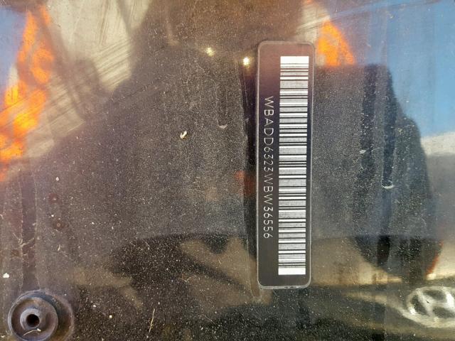 WBADD6323WBW36556 - 1998 BMW 5 SERIES BLACK photo 10