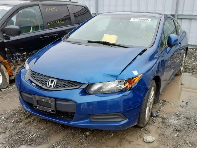 2HGFG3B92CH006029 - 2012 HONDA CIVIC EXL BLUE photo 2