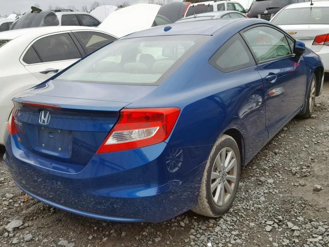 2HGFG3B92CH006029 - 2012 HONDA CIVIC EXL BLUE photo 4