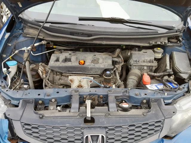 2HGFG3B92CH006029 - 2012 HONDA CIVIC EXL BLUE photo 7