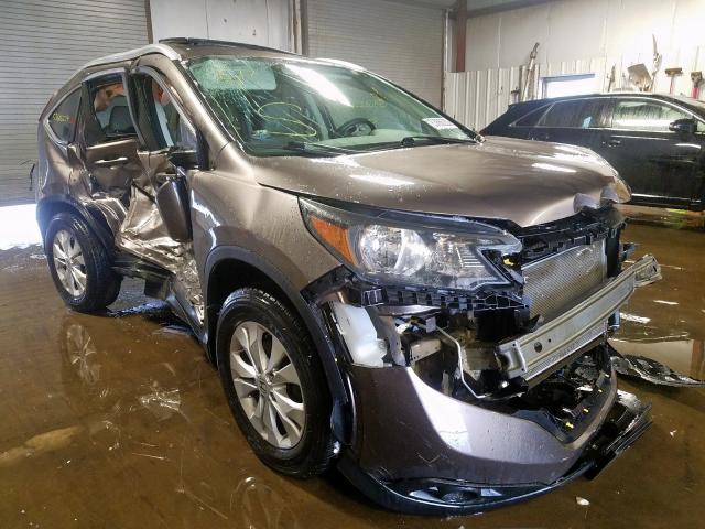 5J6RM4H7XCL073653 - 2012 HONDA CR-V EXL GRAY photo 1