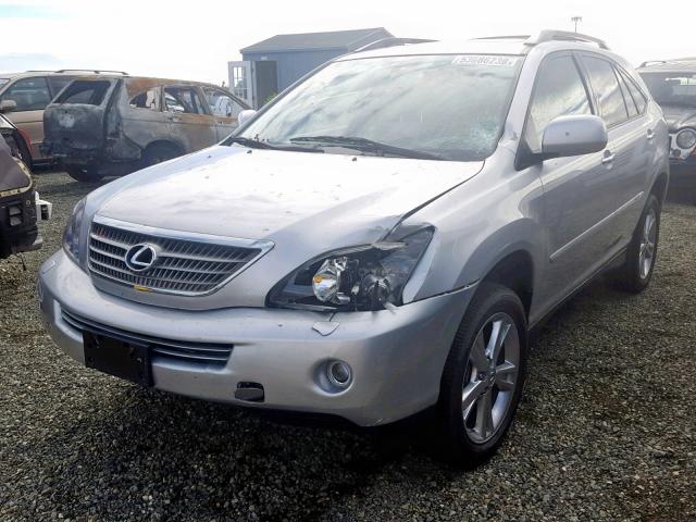 JTJHW31U782058267 - 2008 LEXUS RX 400H SILVER photo 2