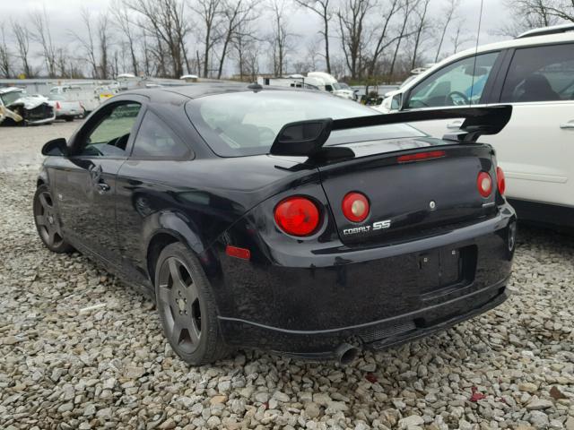 1G1AP12P757654095 - 2005 CHEVROLET COBALT SS BLACK photo 3