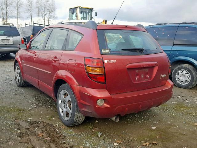 5Y2SL63815Z483683 - 2005 PONTIAC VIBE RED photo 3