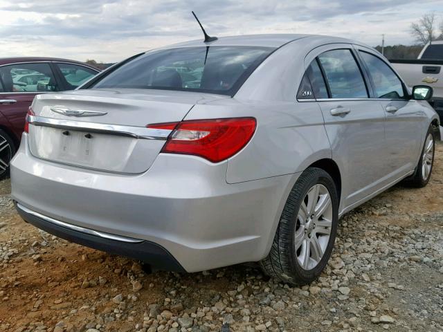 1C3CCBAB5CN318563 - 2012 CHRYSLER 200 LX SILVER photo 4