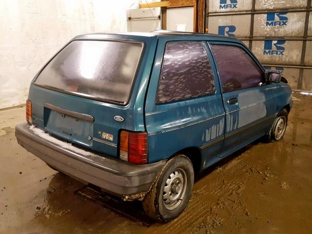 KNJPT05H9N6116366 - 1992 FORD FESTIVA L GREEN photo 4