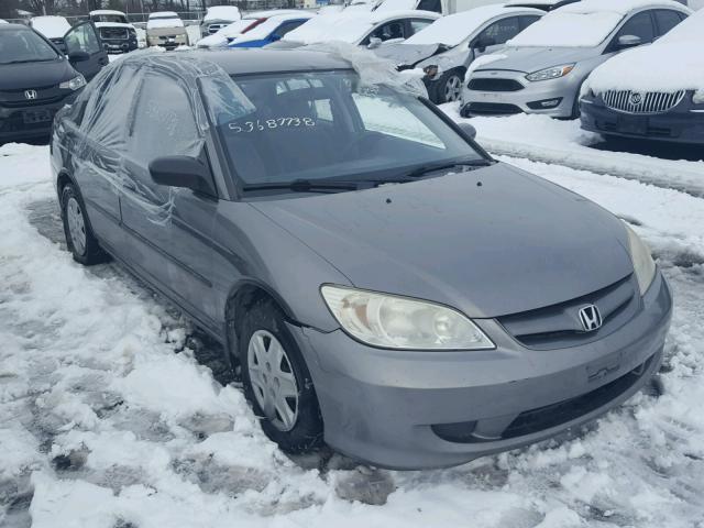 2HGES16335H017581 - 2005 HONDA CIVIC DX V GRAY photo 1