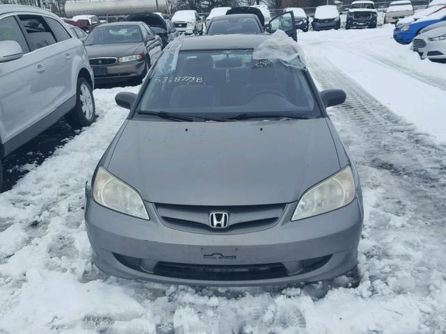 2HGES16335H017581 - 2005 HONDA CIVIC DX V GRAY photo 9