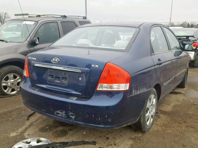 KNAFE121175464982 - 2007 KIA SPECTRA EX BLUE photo 4