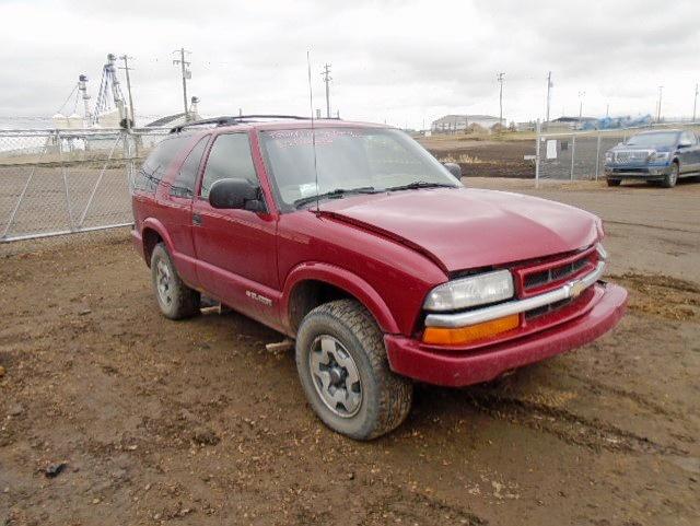 1GNCT18X95K108910 - 2005 CHEVROLET BLAZER RED photo 1