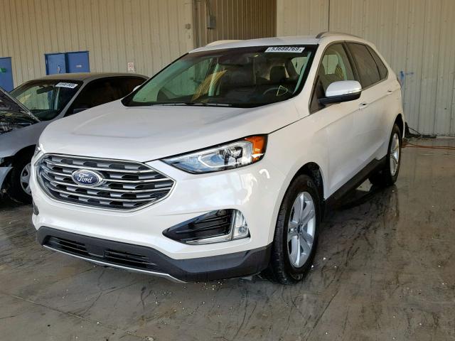 2FMPK4J9XKBC40330 - 2019 FORD EDGE SEL WHITE photo 2