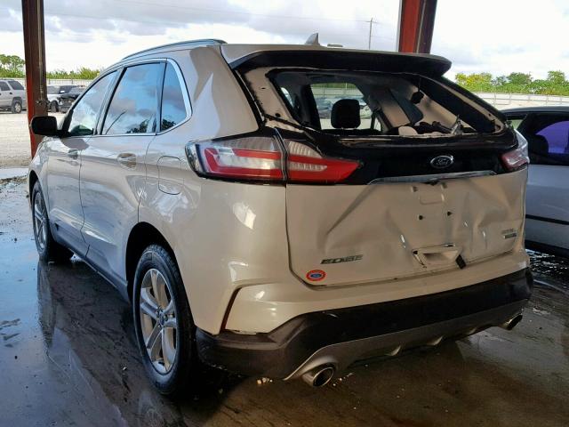 2FMPK4J9XKBC40330 - 2019 FORD EDGE SEL WHITE photo 3