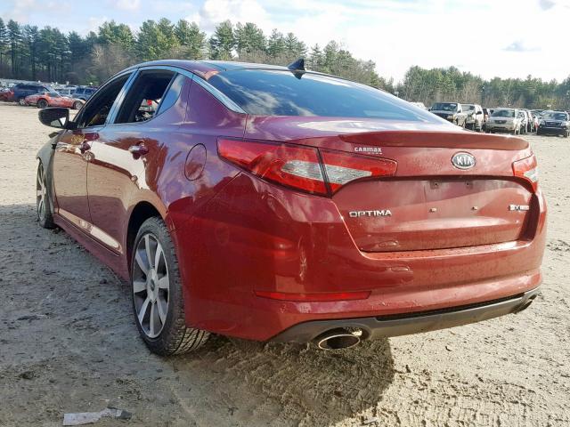 5XXGR4A66CG084682 - 2012 KIA OPTIMA SX RED photo 3