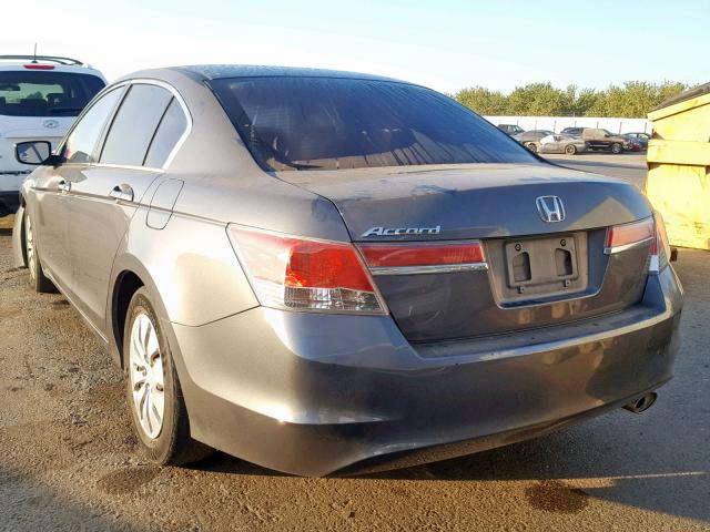 1HGCP2F31CA188341 - 2012 HONDA ACCORD LX CHARCOAL photo 3