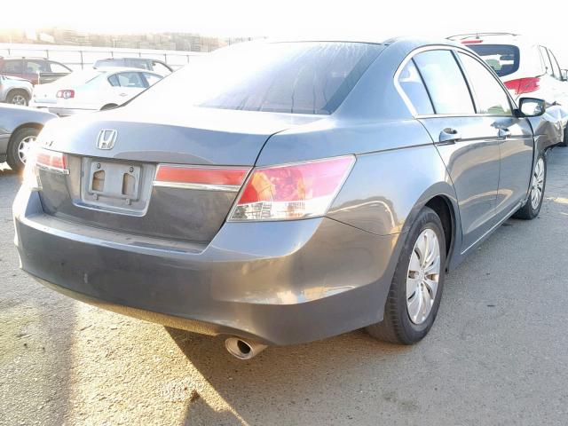 1HGCP2F31CA188341 - 2012 HONDA ACCORD LX CHARCOAL photo 4