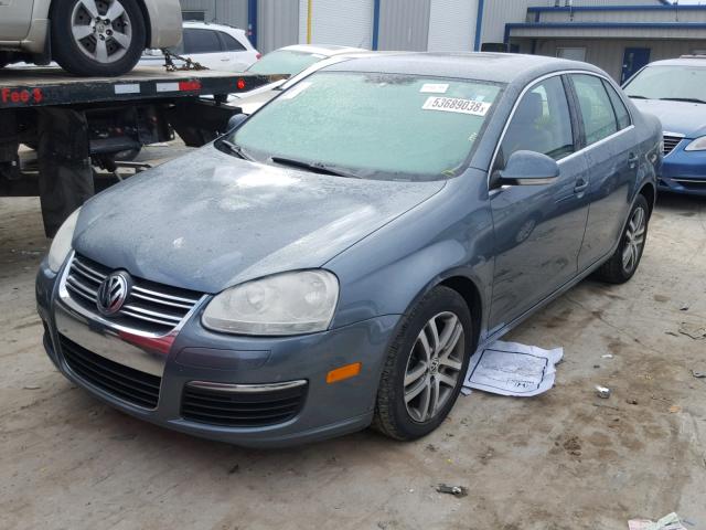 3VWDT81K16M641314 - 2006 VOLKSWAGEN JETTA TDI BLUE photo 2