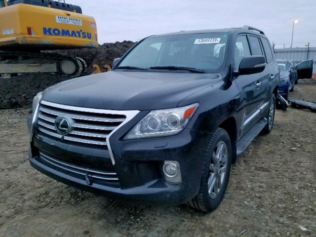 JTJHY7AX9D4119239 - 2013 LEXUS LX 570 BLACK photo 2