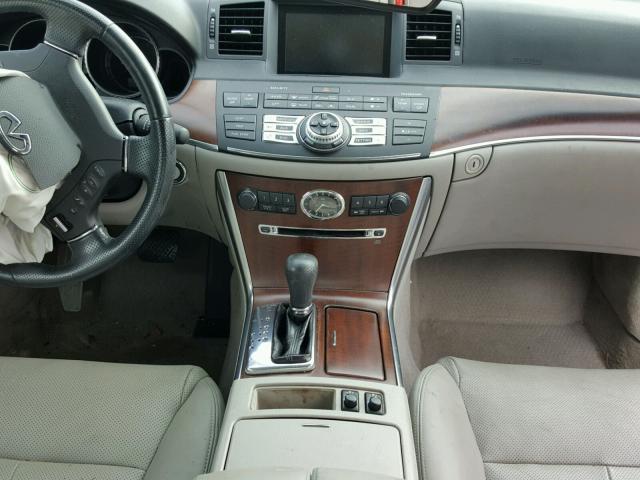 JNKCY01E89M801084 - 2009 INFINITI M35 BASE GRAY photo 9