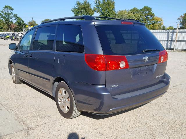 5TDZK23C29S264107 - 2009 TOYOTA SIENNA CE BLUE photo 3