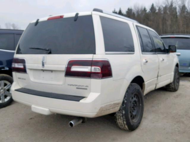 5LMFU28518LJ01335 - 2008 LINCOLN NAVIGATOR WHITE photo 4