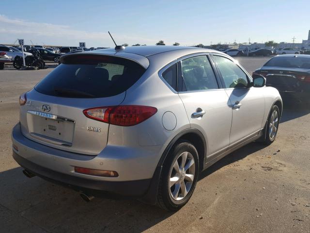 JNKAJ09E18M301542 - 2008 INFINITI EX35 BASE SILVER photo 4