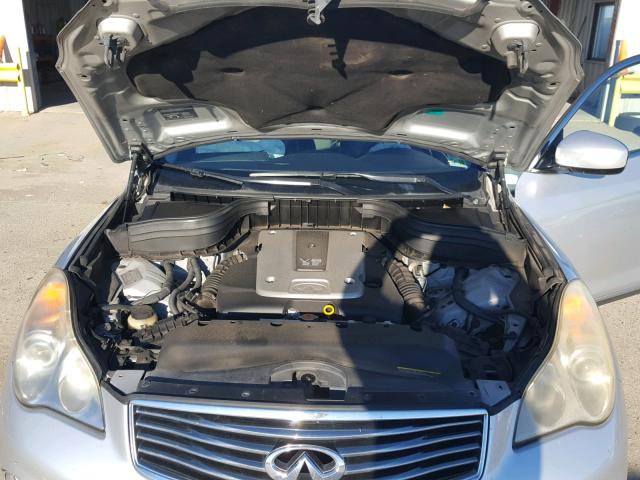 JNKAJ09E18M301542 - 2008 INFINITI EX35 BASE SILVER photo 7