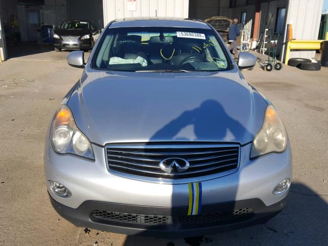 JNKAJ09E18M301542 - 2008 INFINITI EX35 BASE SILVER photo 9