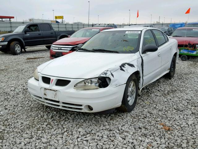 1G2NF52E43M548160 - 2003 PONTIAC GRAND AM S WHITE photo 2