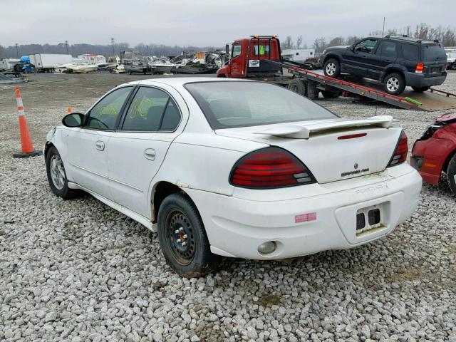 1G2NF52E43M548160 - 2003 PONTIAC GRAND AM S WHITE photo 3