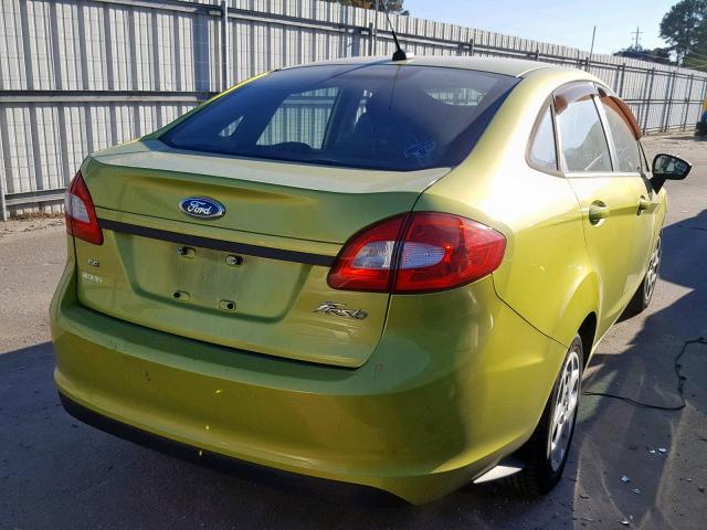 3FADP4BJ5CM149568 - 2012 FORD FIESTA SE GREEN photo 4