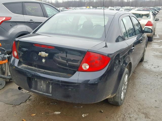 1G1AT58H097163568 - 2009 CHEVROLET COBALT LT BLACK photo 4