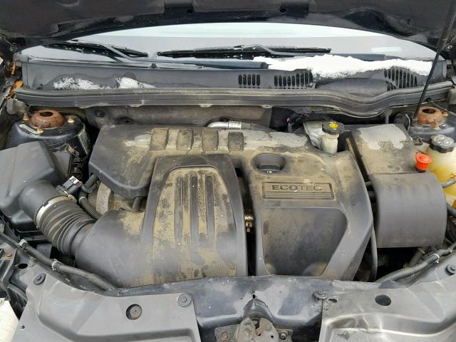 1G1AT58H097163568 - 2009 CHEVROLET COBALT LT BLACK photo 7