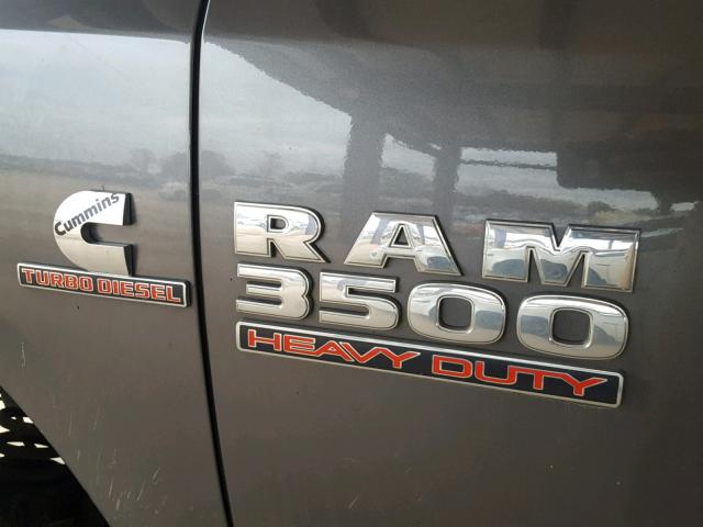 3C63RRHL8EG326256 - 2014 RAM 3500 SLT GRAY photo 9