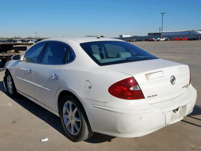 2G4WE567151274487 - 2005 BUICK LACROSSE C WHITE photo 3