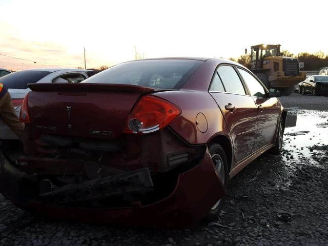 1G2ZK57K694242713 - 2009 PONTIAC G6 GT BURGUNDY photo 4