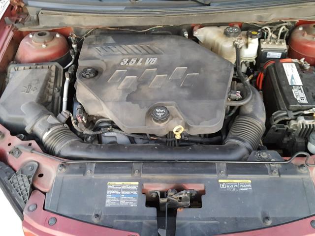 1G2ZK57K694242713 - 2009 PONTIAC G6 GT BURGUNDY photo 7