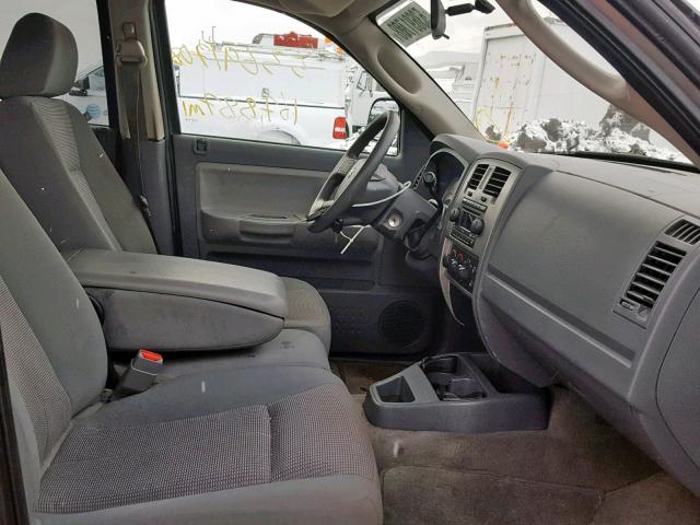 1D7HE48P07S215170 - 2007 DODGE DAKOTA QUA GRAY photo 5