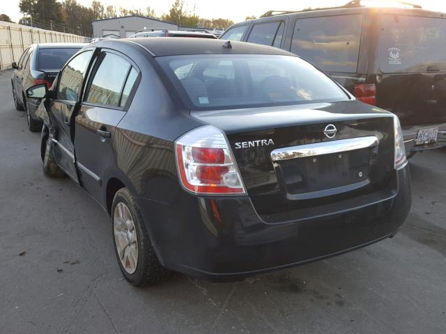 3N1AB6AP1AL719472 - 2010 NISSAN SENTRA 2.0 BLACK photo 3