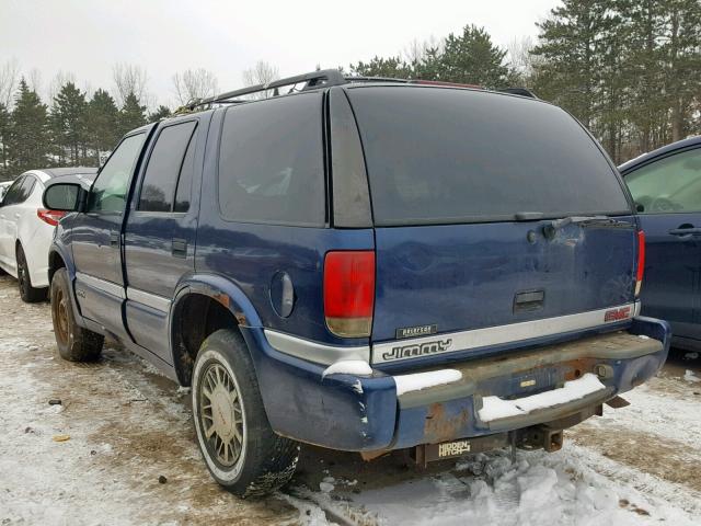 1GKDT13W0X2522032 - 1999 GMC JIMMY BLUE photo 3