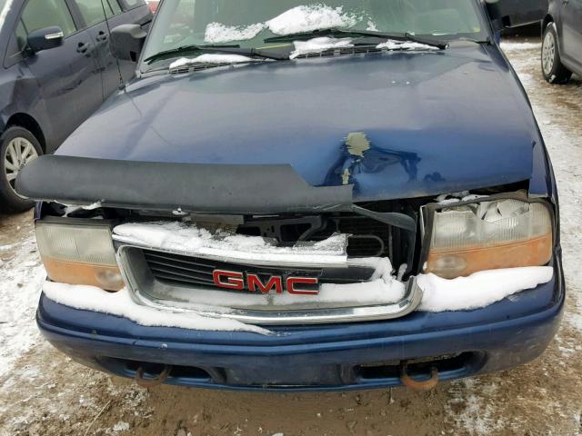 1GKDT13W0X2522032 - 1999 GMC JIMMY BLUE photo 9