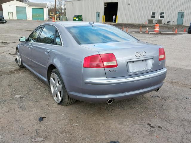 WAUML44E15N002045 - 2005 AUDI A8 L QUATT SILVER photo 3