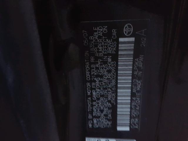 JTKDE167880229933 - 2008 TOYOTA SCION TC Qara foto 10