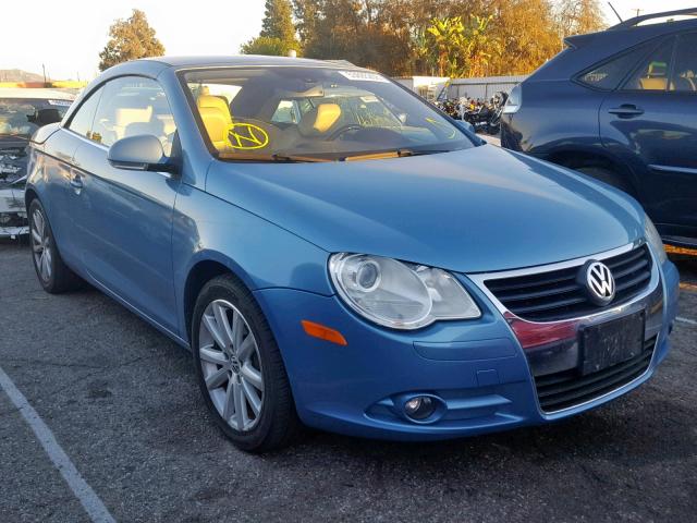 WVWFA71F27V001991 - 2007 VOLKSWAGEN EOS 2.0T L BLUE photo 1