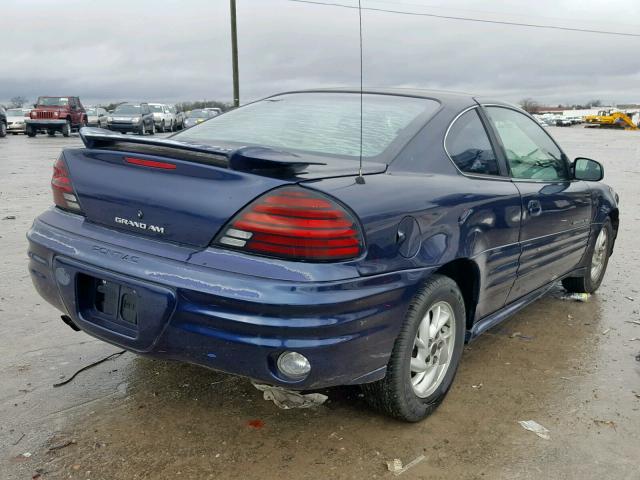 1G2NF12E31M568101 - 2001 PONTIAC GRAND AM S BLUE photo 4