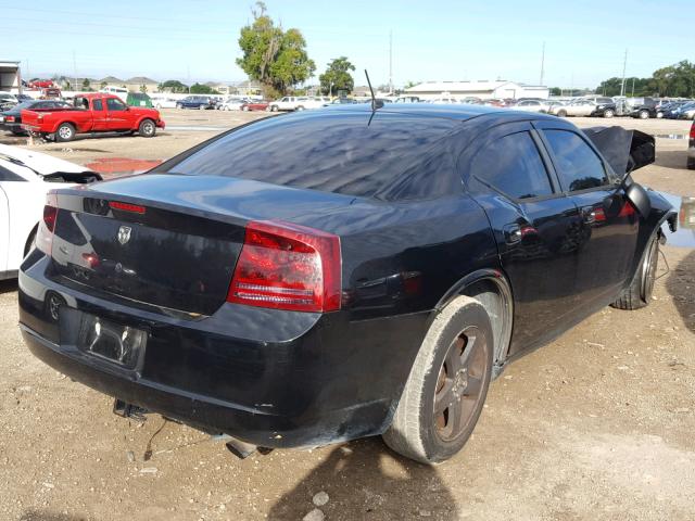 2B3LK33G48H191027 - 2008 DODGE CHARGER SX BLACK photo 4