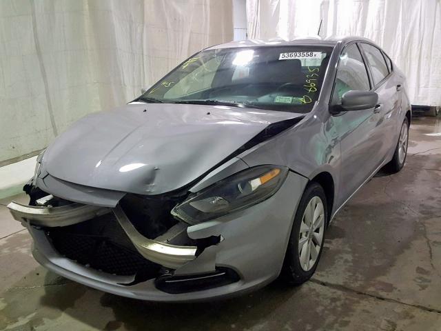 1C3CDFBB0ED702035 - 2014 DODGE DART SXT GRAY photo 2