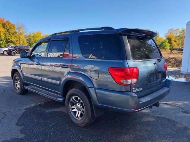 5TDBT48A07S284242 - 2007 TOYOTA SEQUOIA LI BLUE photo 3