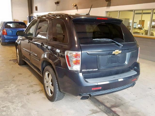 2CNDL937486297634 - 2008 CHEVROLET EQUINOX SP BLUE photo 3