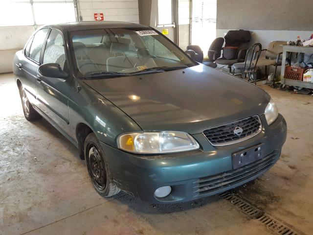 3N1BB51D3YL101147 - 2000 NISSAN SENTRA SE GREEN photo 1